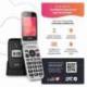 TELÉFONO MÓVIL SPC POLARIS PARA PERSONAS MAYORES/ 4G/ NEGRO