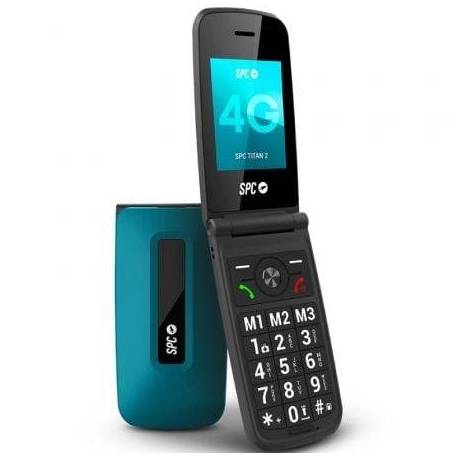 TELÉFONO MÓVIL SPC TITAN 2 PARA PERSONAS MAYORES/ 4G/ AZUL