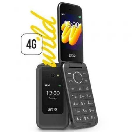TELÉFONO MÓVIL SPC WILD PARA PERSONAS MAYORES/ 4G/ NEGRO
