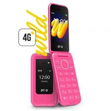 TELÉFONO MÓVIL SPC WILD PARA PERSONAS MAYORES/ 4G/ ROSA