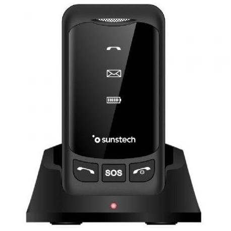 TELÉFONO MÓVIL SUNSTECH CELT25BK PARA PERSONAS MAYORES/ NEGRO