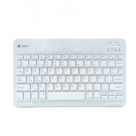 TECLADO COMPACTO INALÁMBRICO POR BLUETOOTH SUBBLIM SMART/ PLATA