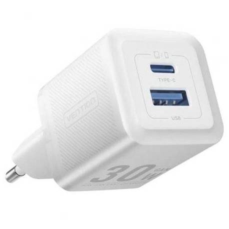CARGADOR DE PARED GAN VENTION FEQW0-EU/ 1XUSB TIPO-C/ 1XUSB/ 30W