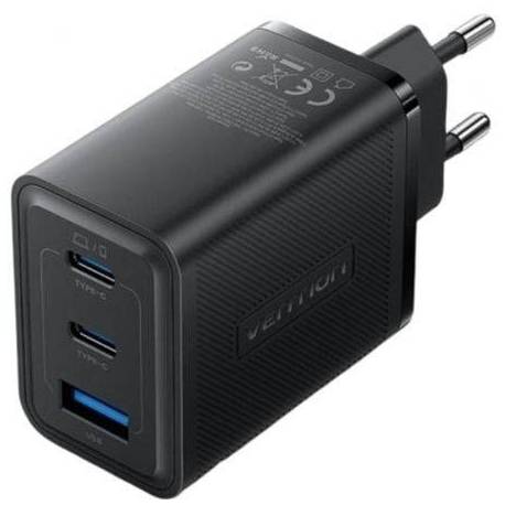 CARGADOR DE PARED GAN VENTION FERB0-EU/ 2XUSB TIPO-C/ 1XUSB/ 65W