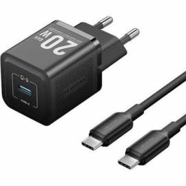 CARGADOR DE PARED GAN VENTION TZ-FEPB0-EU-01/ 1XUSB TIPO-C + CABLE USB TIPO-C/ 20W