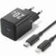 CARGADOR DE PARED GAN VENTION TZ-FEPB0-EU-02/ 1XUSB TIPO-C + CABLE LIGHTNING/ 20W