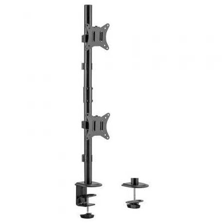 SOPORTE DE MESA PARA 2 MONITORES O TV AISENS DT32TSR-229/ GIRATORIO/ INCLINABLE/ HASTA 9KG