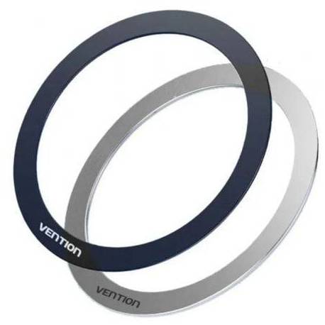 PACK 2 PEGATINAS UNIVERSALES PARA ANILLOS DE METAL MAGNÉTICOS VENTION KQOB0/ COMPATIBLE CON SMARTPHONES