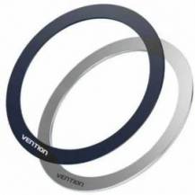 PACK 2 PEGATINAS UNIVERSALES PARA ANILLOS DE METAL MAGNÉTICOS VENTION KQOB0/ COMPATIBLE CON SMARTPHONES
