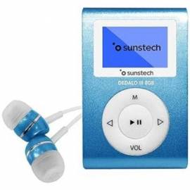 REPRODUCTOR MP3 SUNSTECH DEDALO III/ 8GB/ RADIO FM/ AZUL