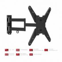 SOPORTE DE PARED ORIENTABLE/ INCLINABLE FONESTAR STV-683N PARA TV DE 23-55'/ HASTA 35KG