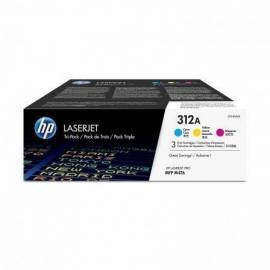 TÓNER ORIGINAL HP Nº312A MULTIPACK/ CIAN/ MAGENTA/ AMARILLO