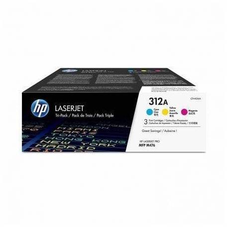 TÓNER ORIGINAL HP Nº312A MULTIPACK/ CIAN/ MAGENTA/ AMARILLO