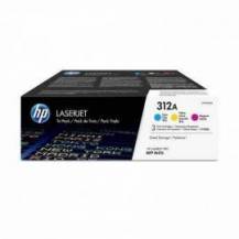 TÓNER ORIGINAL HP Nº312A MULTIPACK/ CIAN/ MAGENTA/ AMARILLO