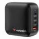 CARGADOR DE PARED UNIVERSAL GAN PARA VIAJE VERBATIM MINI GAN WALL CHARGER/ 3XUSB TIPO-C/ 1XUSB/ 100W
