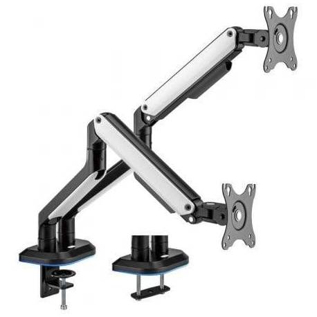 SOPORTE GAMING PARA 2 MONITORES AISENS DT32TSR-297/ HASTA 9KG/ CON ILUMINACIÓN RGB