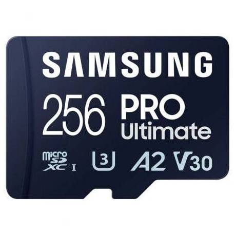 TARJETA DE MEMORIA SAMSUNG PRO ULTIMATE 256GB MICROSD XC CON ADAPTADOR/ CLASE 10/ 200MBS