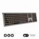 TECLADO INALÁMBRICO SUBBLIM MASTER/ GRIS Y NEGRO