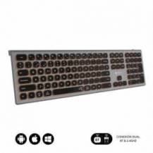 TECLADO INALÁMBRICO SUBBLIM MASTER/ GRIS Y NEGRO