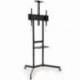 SOPORTE DE SUELO INCLINABLE CON RUEDAS TOOQ NEFERTITI FS1151M-B PARA TV DE 37-70'/ HASTA 70KG