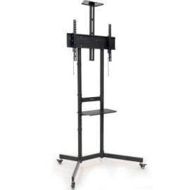 SOPORTE DE SUELO INCLINABLE CON RUEDAS TOOQ NEFERTITI FS1151M-B PARA TV DE 37-70'/ HASTA 70KG