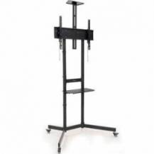 SOPORTE DE SUELO INCLINABLE CON RUEDAS TOOQ NEFERTITI FS1151M-B PARA TV DE 37-70'/ HASTA 70KG