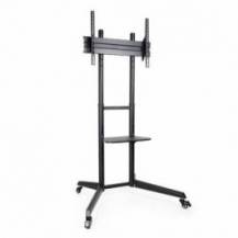 SOPORTE DE SUELO INCLINABLE CON RUEDAS TOOQ FS1170M-B PARA TV DE 37-70'/ HASTA 50KG