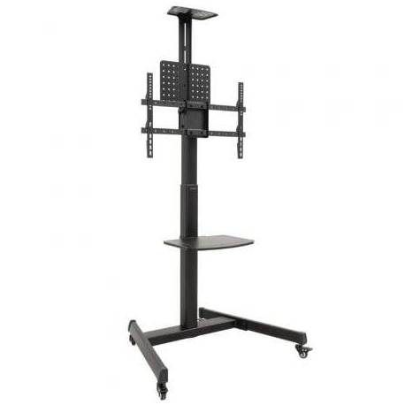 SOPORTE DE SUELO INCLINABLE CON RUEDAS TOOQ FS1184M-B PARA TV DE 35-70'/ HASTA 70KG
