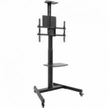 SOPORTE DE SUELO INCLINABLE CON RUEDAS TOOQ FS1184M-B PARA TV DE 35-70'/ HASTA 70KG