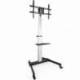 SOPORTE DE SUELO INCLINABLE/ AJUSTABLE CON RUEDAS TOOQ FS1886M-B PARA TV DE 37-86'/ HASTA 50KG