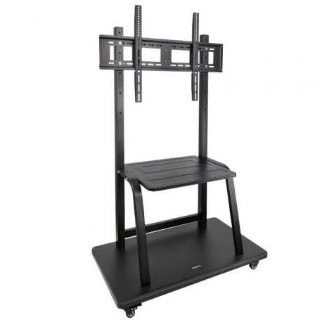 SOPORTE DE SUELO AJUSTABLE CON RUEDAS TOOQ FS20101M-B PARA TV DE 37-100'/ HASTA 150KG