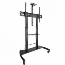 SOPORTE DE SUELO CON RUEDAS INCLINABLE/ NIVELABLE TOOQ FS20404HM-B PARA TV DE 60-100'/ HASTA 100KG