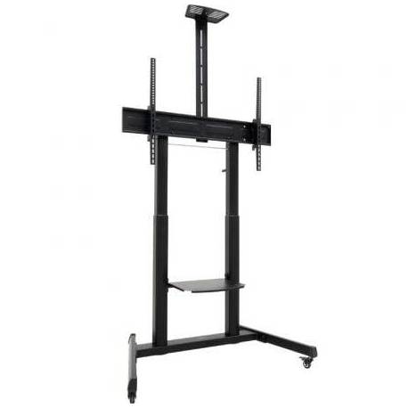 SOPORTE DE SUELO INCLINABLE CON RUEDAS TOOQ FS20406HM-B PARA TV DE 60-100'/ HASTA 120KG