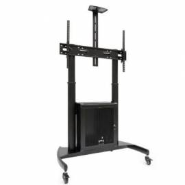 SOPORTE DE SUELO INCLINABLE CON RUEDAS TOOQ NARNIA FS20500M-B PARA TV DE 60-100'/ HASTA 100KG