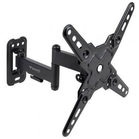 SOPORTE DE PARED EXTENSIBLE/ GIRATORIO/ INCLINABLE TOOQ LP1344TN-B PARA TV DE 13-43'/ HASTA 20KG