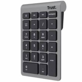 TECLADO NUMÉRICO INALÁMBRICO TRUST XALAS WIRELESS/ PLATA
