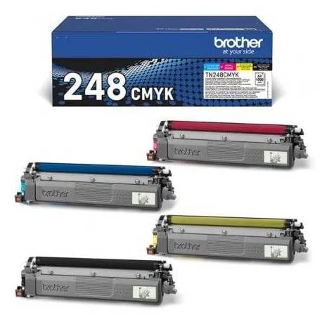 TÓNER ORIGINAL BROTHER TN-248VAL MULTIPACK/ NEGRO/ CIAN/ MAGENTA/ AMARILLO