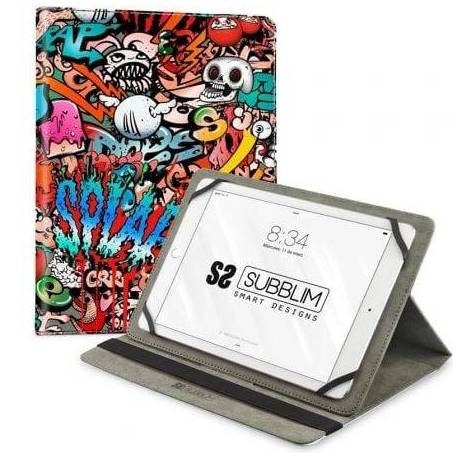 FUNDA SUBBLIM TRENDY GRAFFITI PARA TABLETS DE 9.6'-11'