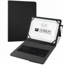 FUNDA CON TECLADO SUBBLIM KEYTAB PRO USB PARA TABLETS DE 10.1'-11'/ NEGRA