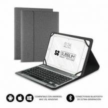 FUNDA CON TECLADO SUBBLIM KEYTAB PRO BLUETOOTH PARA TABLETS DE 9.6'-10.8'/ GRIS
