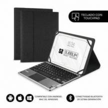 FUNDA CON TECLADO SUBBLIM KEYTAB PRO BLUETOOTH TOUCHPAD PARA TABLETS DE 9.6'-10.8'/ NEGRA