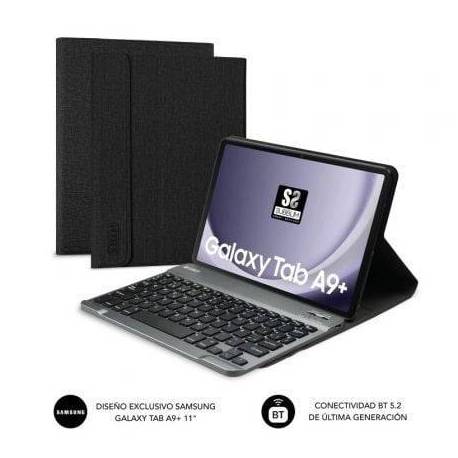 FUNDA CON TECLADO SUBBLIM KEYTAB PRO BT PARA TABLETS SAMSUNG GALAXY A9+/ NEGRA