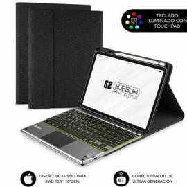 FUNDA CON TECLADO SUBBLIM KEYTAB PRO BT PARA TABLET IPAD 10.9' 10A GEN/ NEGRA