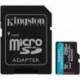 TARJETA DE MEMORIA KINGSTON CANVAS GO! PLUS 256GB MICROSD XC CON ADAPTADOR/ CLASE 10/ 200MBS