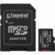 TARJETA DE MEMORIA KINGSTON CANVAS SELECT PLUS 128GB MICROSD XC CON ADAPTADOR/ CLASE 10/ 150MBS