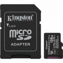 TARJETA DE MEMORIA KINGSTON CANVAS SELECT PLUS 128GB MICROSD XC CON ADAPTADOR/ CLASE 10/ 150MBS