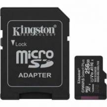 TARJETA DE MEMORIA KINGSTON CANVAS SELECT PLUS 256GB MICROSD XC CON ADAPTADOR/ CLASE 10/ 150MBS