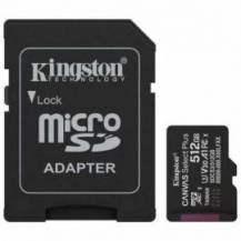 TARJETA DE MEMORIA KINGSTON CANVAS SELECT PLUS 512GB MICROSD XC CON ADAPTADOR/ CLASE 10/ 150MBS