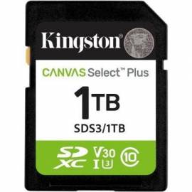 TARJETA DE MEMORIA KINGSTON CANVAS SELECT PLUS 1TB SD XC/ CLASE 10/ 150MBS