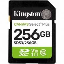 TARJETA DE MEMORIA KINGSTON CANVAS SELECT PLUS 256GB SD XC/ CLASE 10/ 150MBS